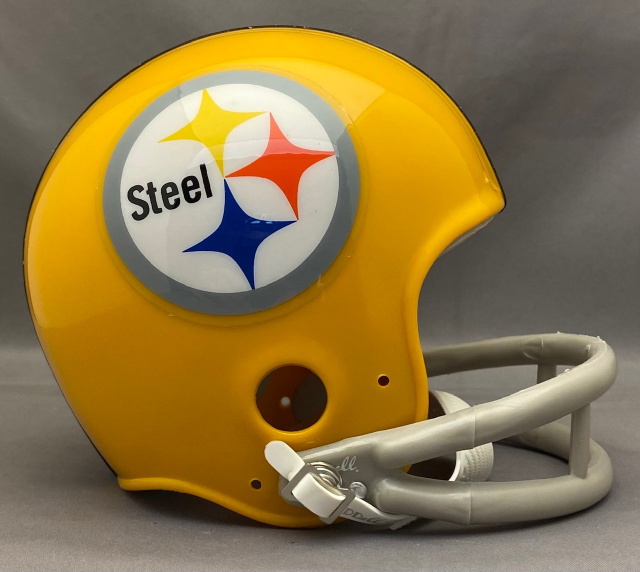 Pittsburgh Steelers 1962 Yellow Riddell VSR4 Gray 2bar
