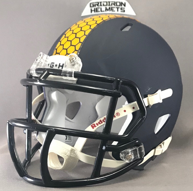 yellow jacket football helmet