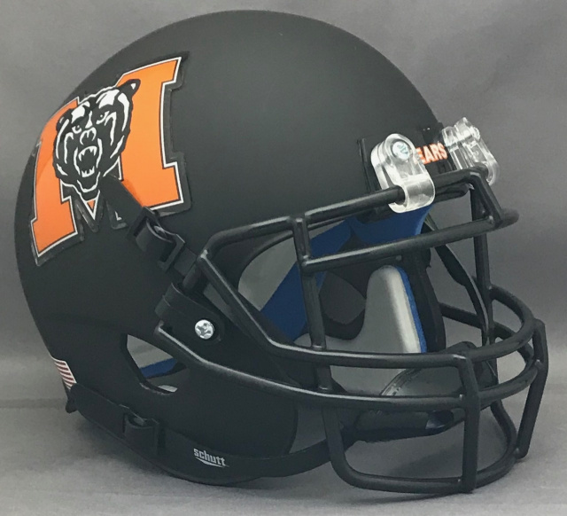 Mercer Bears White 2019-2023 Chrome Decals Riddell Speed