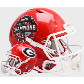 Georgia Bulldogs Chrome Mini Hover Helmet