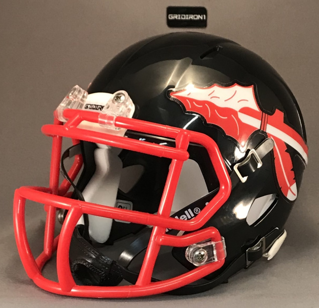 indians football helmet