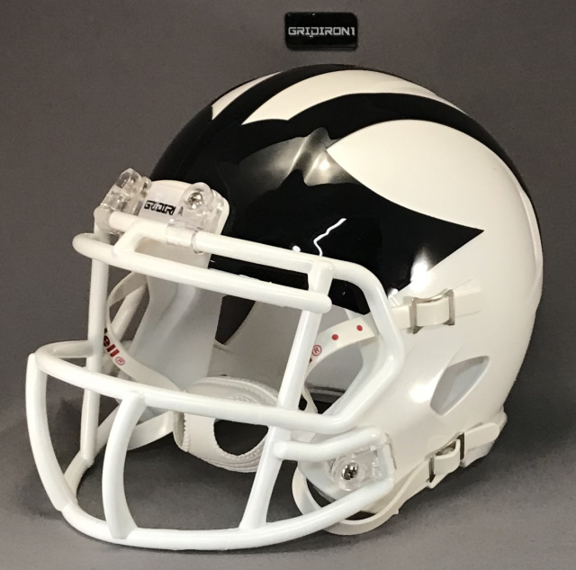 black and yellow football helmet