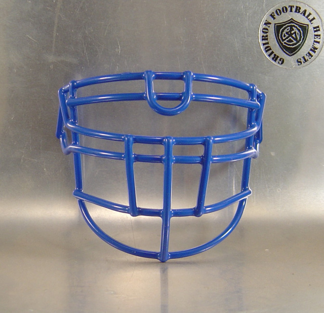 blue football facemask