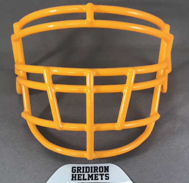 yellow football facemask