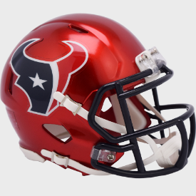 HOUSTON TEXANS RARE WHITE PROTOTYPE 2002 MINI FOOTBALL HELMET INAUGURAL LOGO