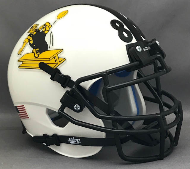 white steelers helmet