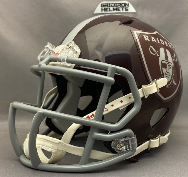 raiders speedflex helmet Las Vegas Authentic SP face mask Bo Jackson Autographed Oakland Raiders