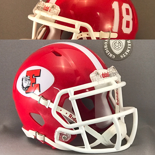 easton high school football helmets Matte Pro Max Batting Helmet - Red / L 5/8  7 Football