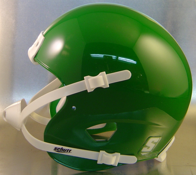 kelly green football helmet