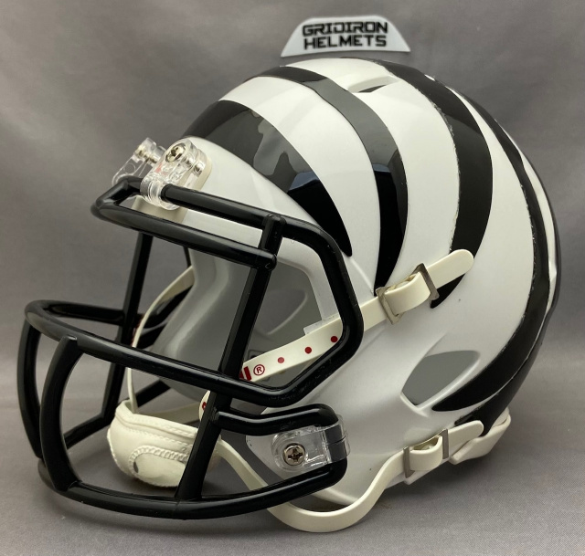 white bengals helmet mini