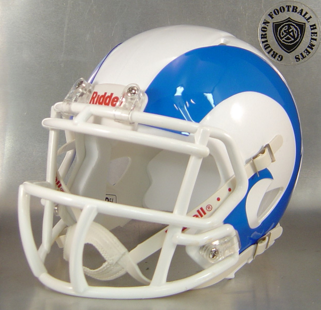 LA Style Rams Horns (Multiple colors) mini helmet decals