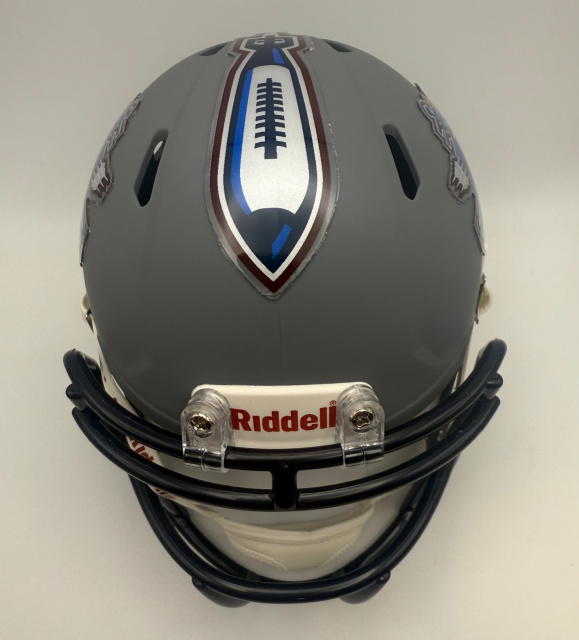 1980s football helmet Vintage Original Riddell 1980s Football Helmet Buffalo Bills Blue Mask –  WESTBROOKSPORTSCARDS main image 1