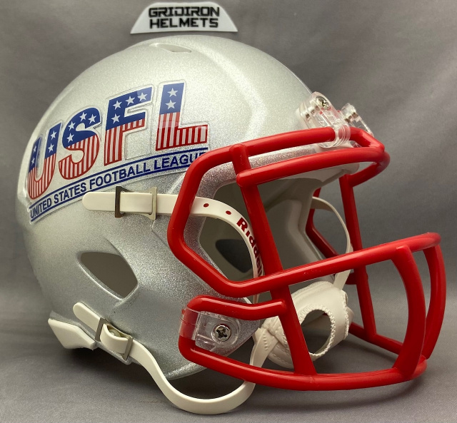 USFL mini football helmets